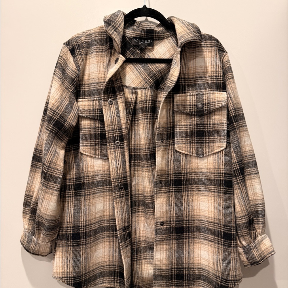Plaid Button-Up Shirt
